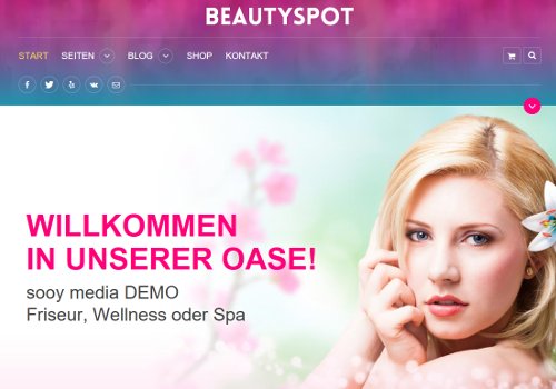 Beautyspot Webdesign Template