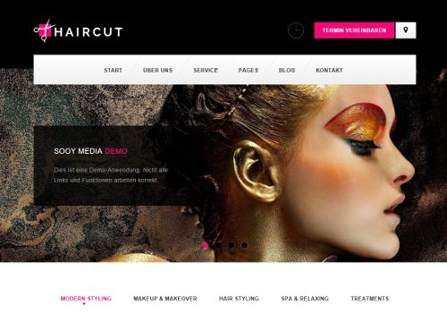 Haircut Webdesign Template