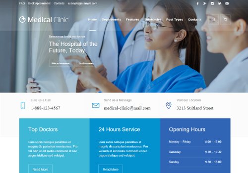 Medical Clinic Webdesign Template