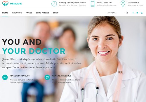 Medicare Pediatrician Webdesign Template