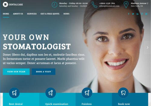 Medicare Dentist Webdesign Template